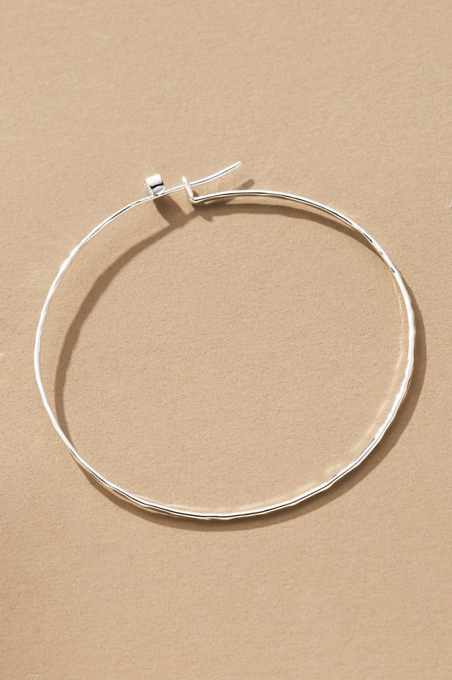 Thin Large Hoop Earrings #1