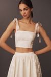 Hutch Tie-Strap Crop Top & Midi Skirt Set