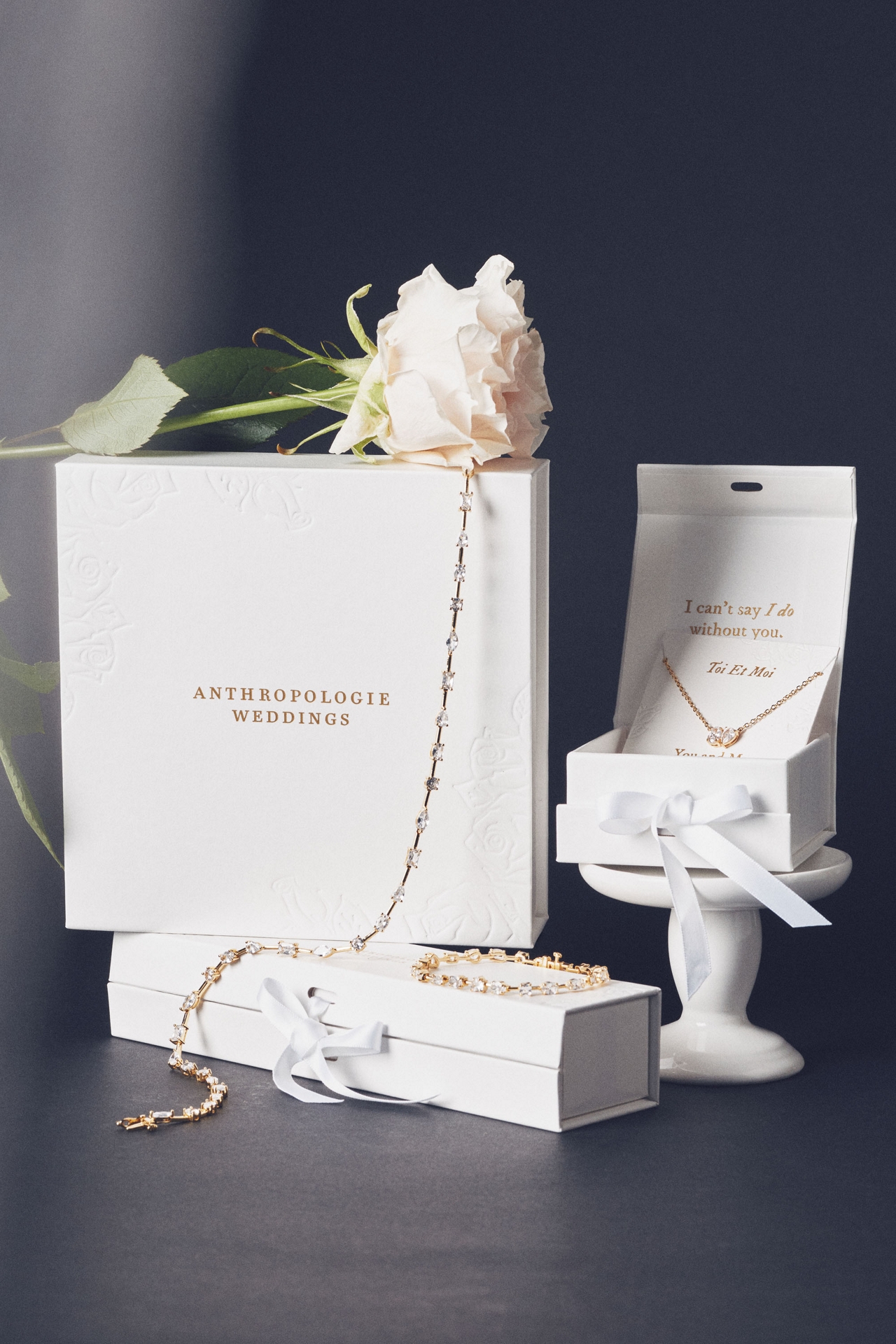 By Anthropologie Weddings Bridesmaid Necklace Gift Box