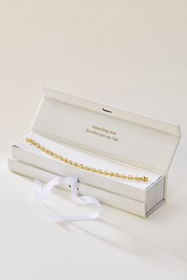 By Anthropologie Weddings Tennis Bracelet Gift Box