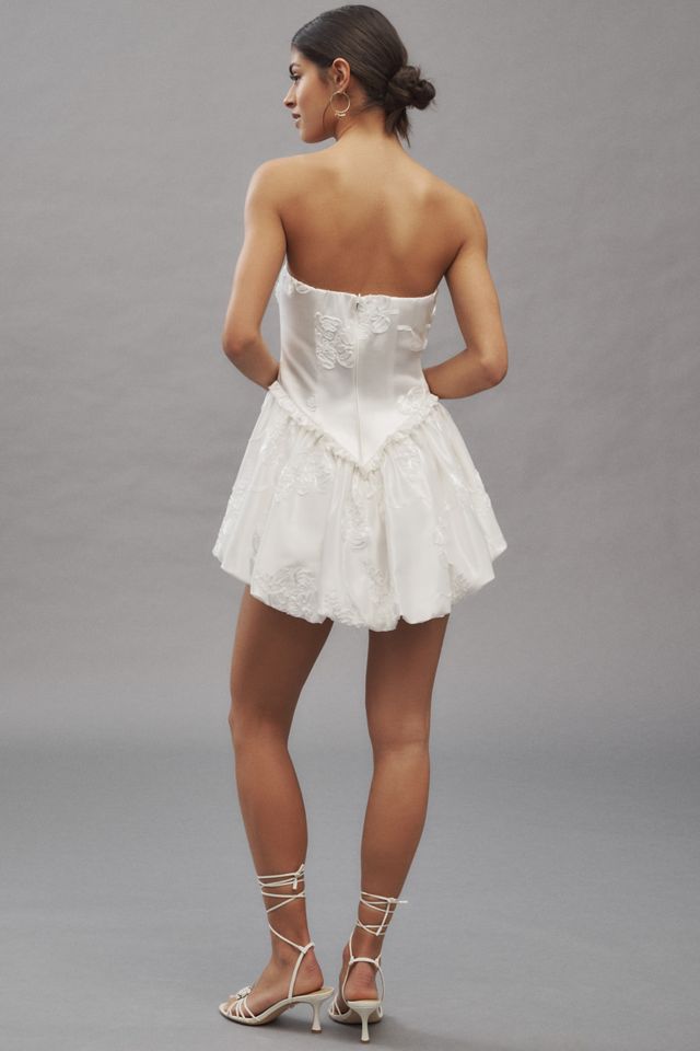 Mare Mare Basque-Waist Mini Bubble-Hem Dress #4