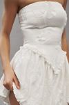 BHLDN Strapless Fit & Flare Bubble Mini Dress