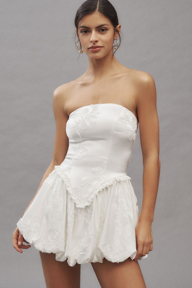 Mare Mare Basque-Waist Mini Bubble-Hem Dress #3