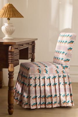 Layla Printed Ruffle Slipcover