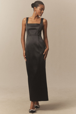bhldn sleeveless square-neck corset maxi dress BHLDN