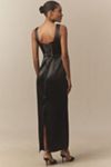 bhldn sleeveless square-neck corset maxi dress BHLDN Ellie Sleeveless Square-Neck Corset Midi Dress