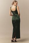 BHLDN Sleeveless Square-Neck Corset Maxi Dress