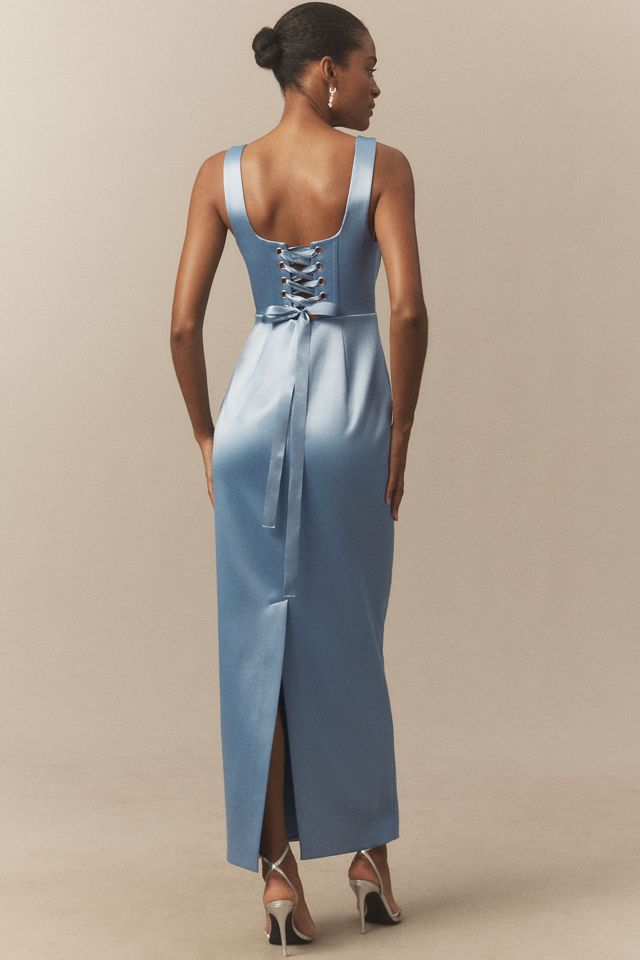 BHLDN Gabby Sleeveless Square-Neck Corset Maxi Dress #2