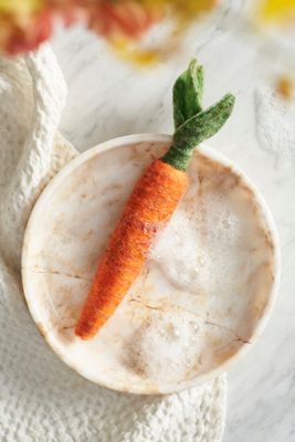 Felted Carrot Soap