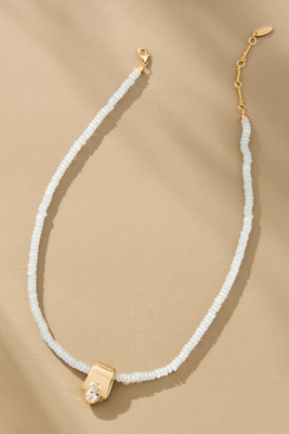 By Anthropologie Mod Crystal Beaded Necklace