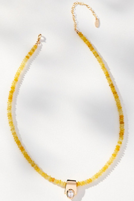 By Anthropologie Mod Crystal Beaded Necklace