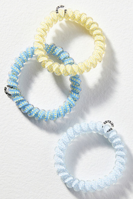 Teleties Large Spring Coil Hair Ties, Set Of 3