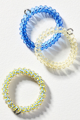 Teleties Large Spring Coil Hair Ties, Set Of 3