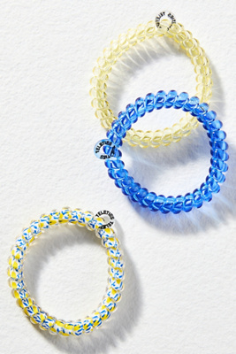 Teleties Large Spring Coil Hair Ties, Set Of 3