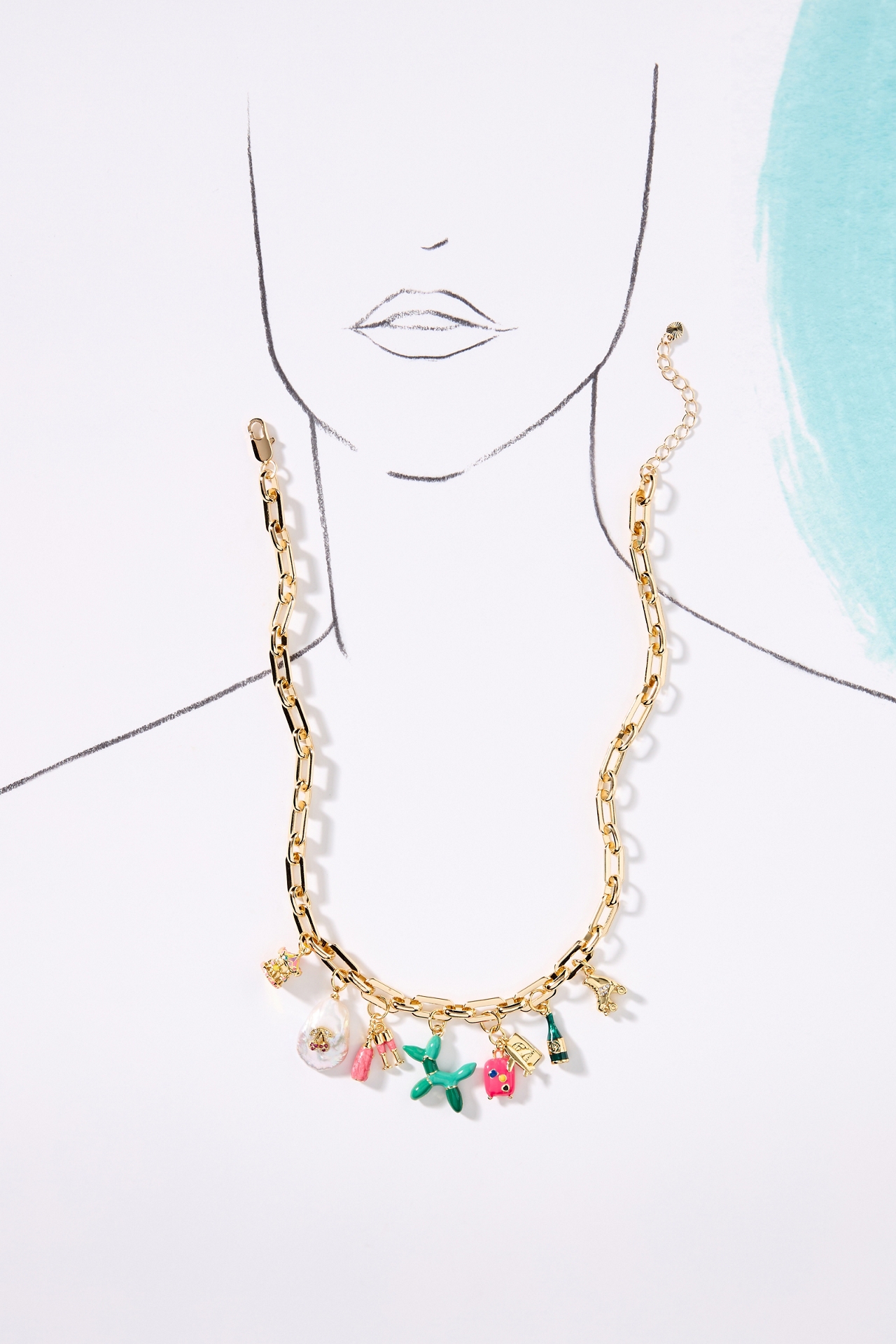 Boxbar Jet Setter Charm Necklace
