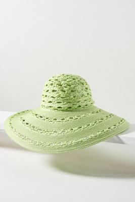 San Diego Hat Co. Sierra Straw Wide-brim Floppy Hat In Green