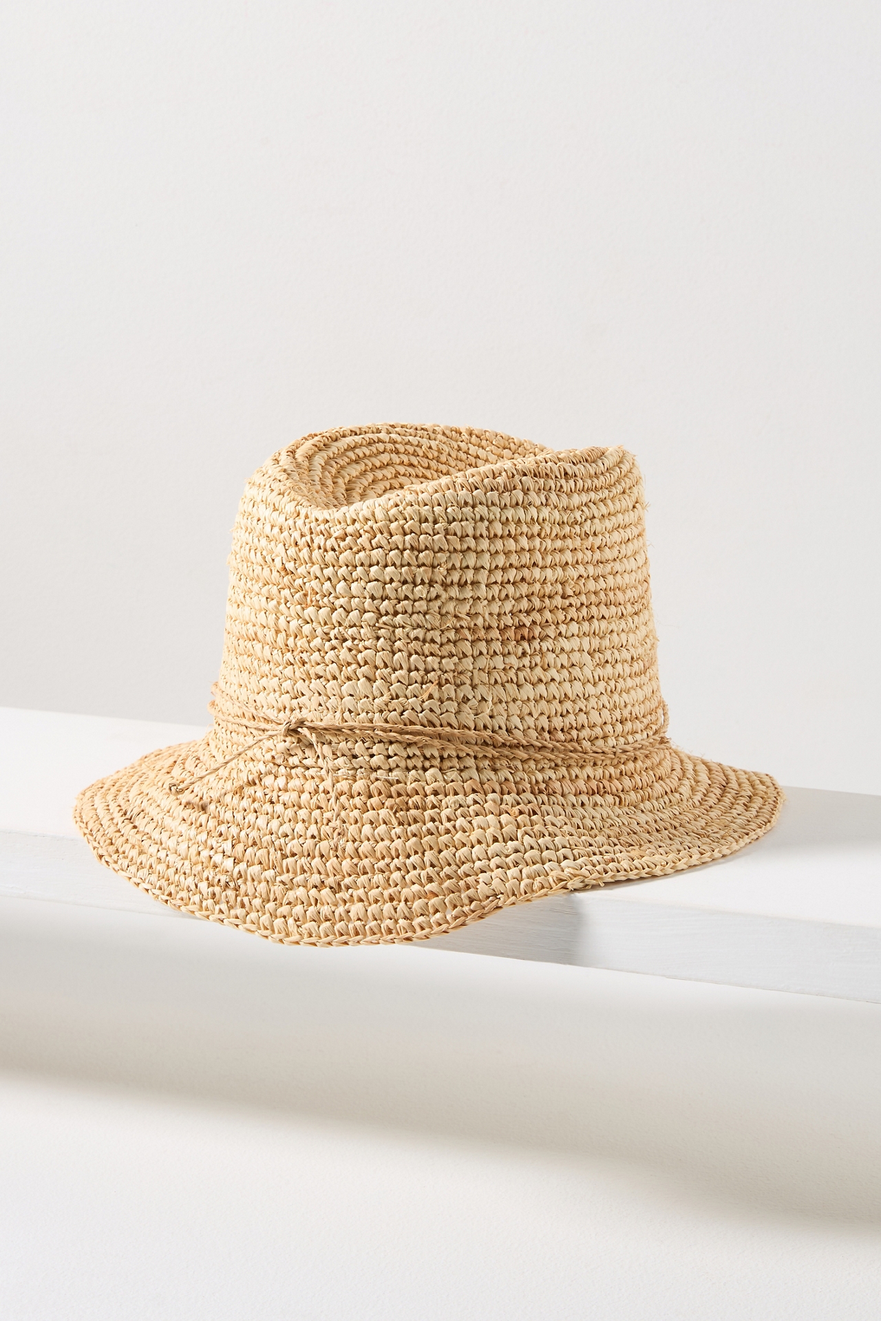 San Diego Hat Co. Floppy-Brim Straw Bucket Hat
