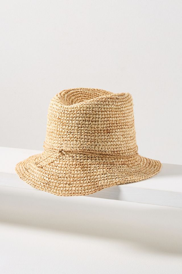 San Diego Hat Co. Floppy-Brim Straw Bucket Hat #1