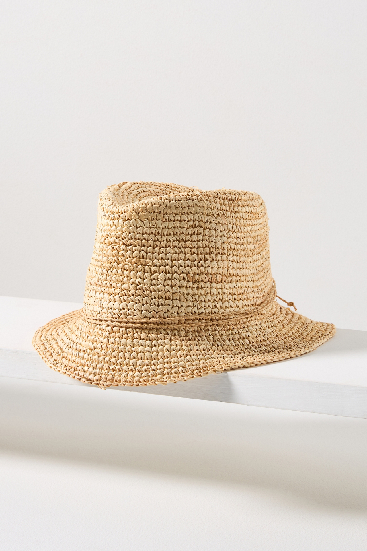 San Diego Hat Co. Floppy-Brim Straw Bucket Hat