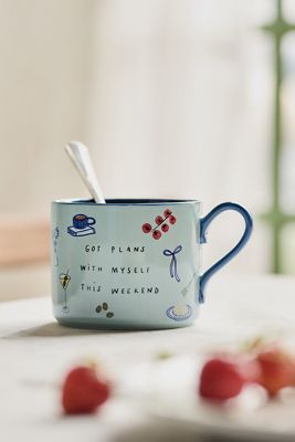 Hollie Startup Got Plans with Myself Stoneware Mug