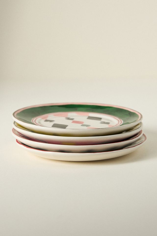 Ace Boxed Stoneware Canape Plates, Set of 4 #5