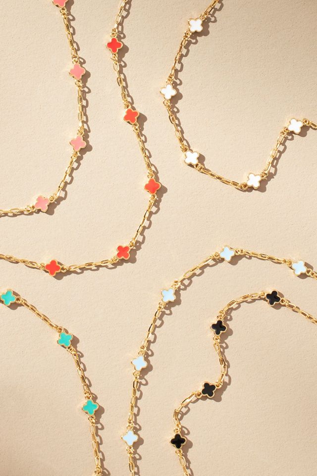 Clover Chain Wrap Bracelet