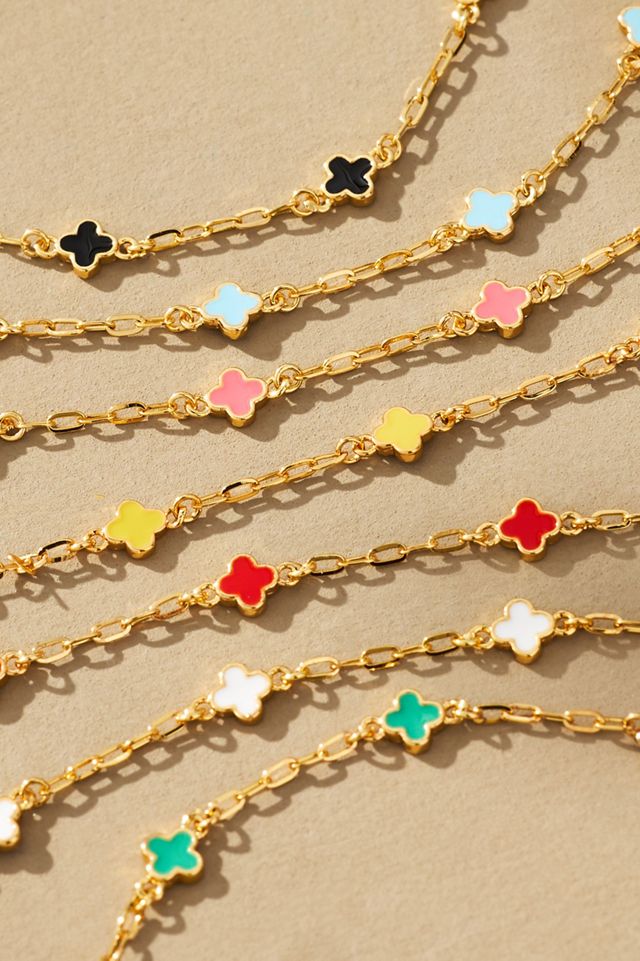 Clover Chain Wrap Bracelet