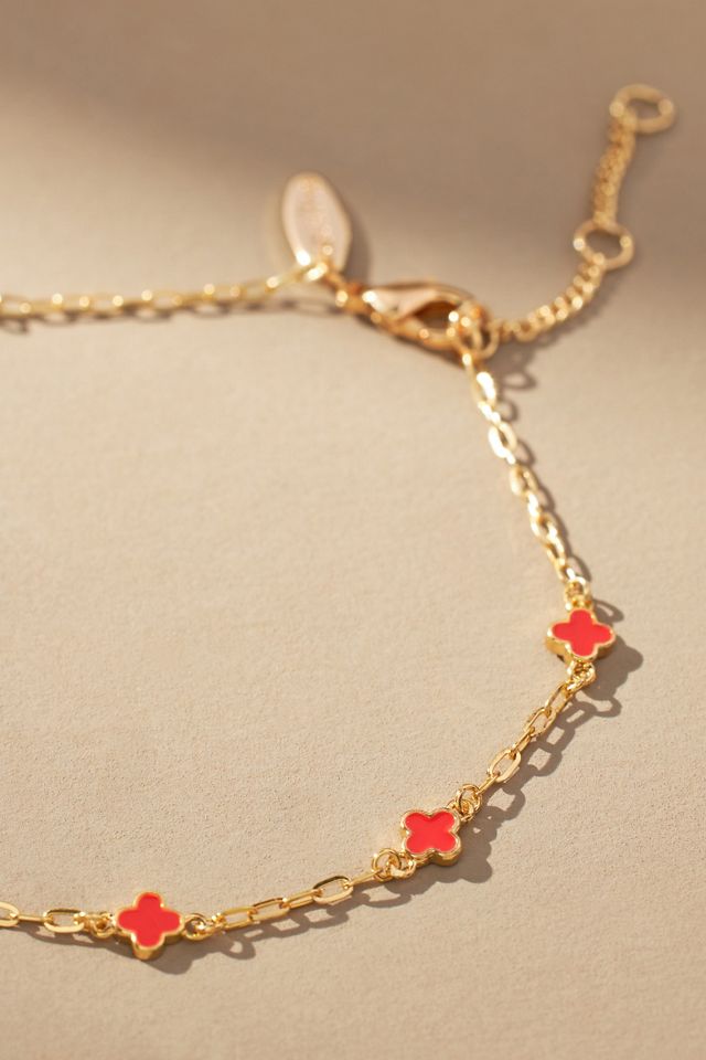 Clover Chain Wrap Bracelet