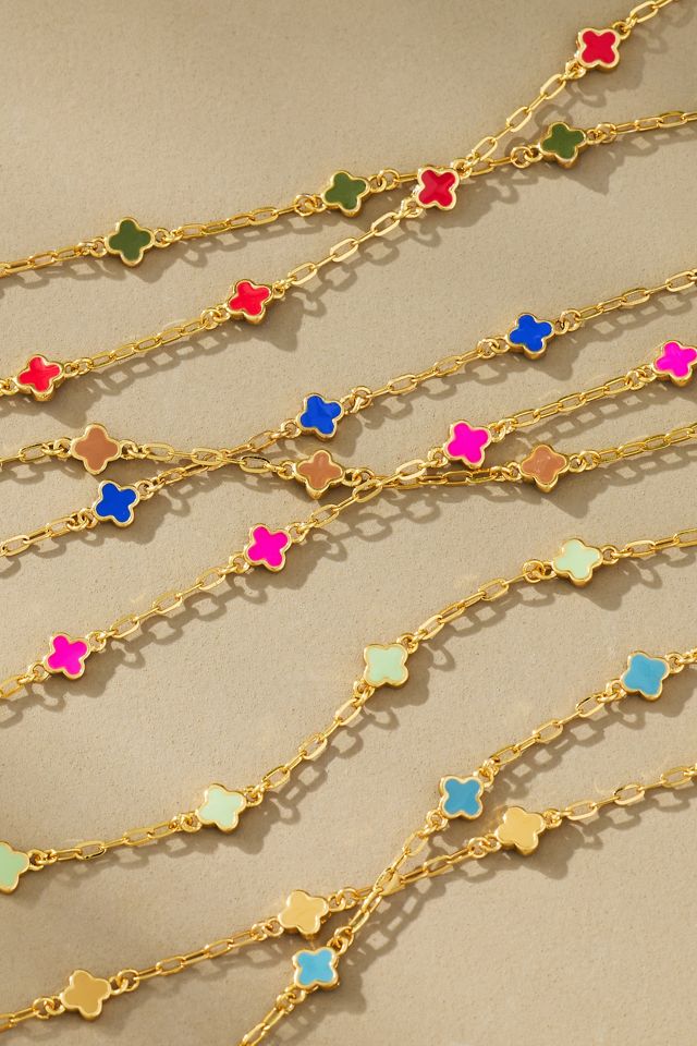 Clover Chain Wrap Bracelet #1