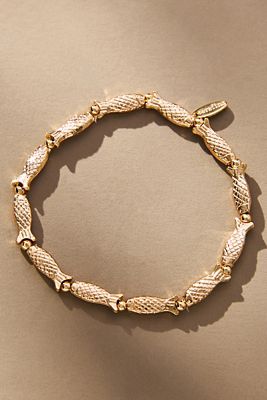 Bracelet Extensible Icône Poisson par en Gold - By Anthropologie - Modalova
