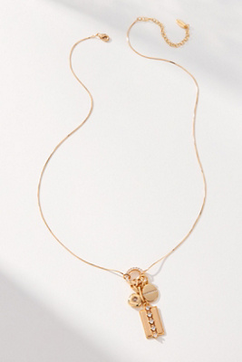 By Anthropologie Delicate Charm Cluster Necklace In Gold