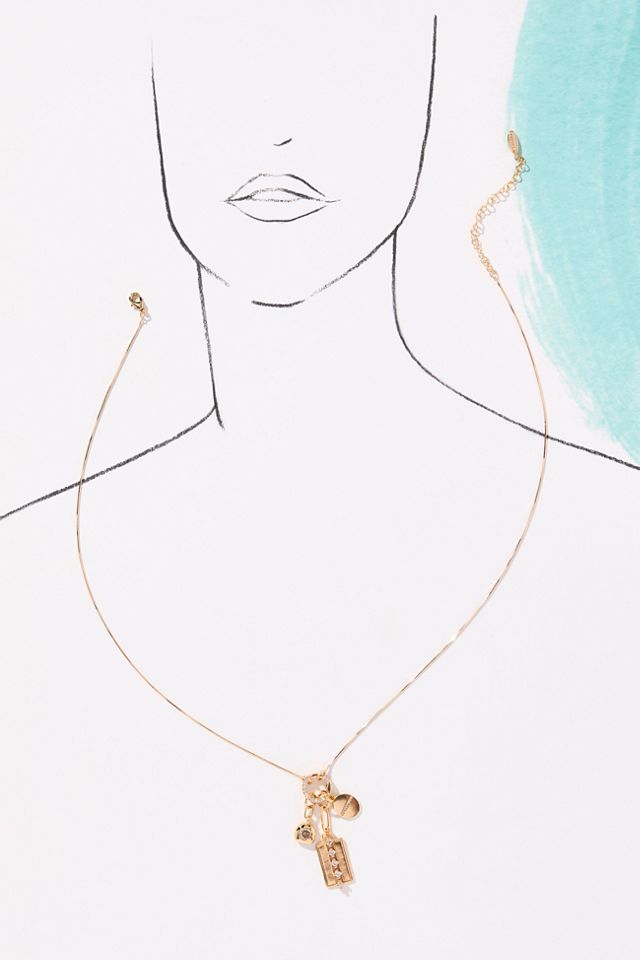 Delicate Charm Cluster Necklace