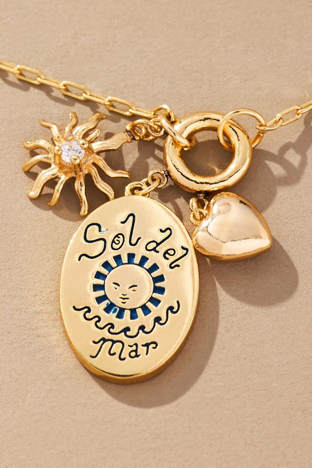 Delicate Charm Cluster Necklace #1