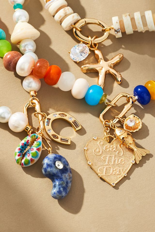 Beaded Cluster Charm Necklace #2