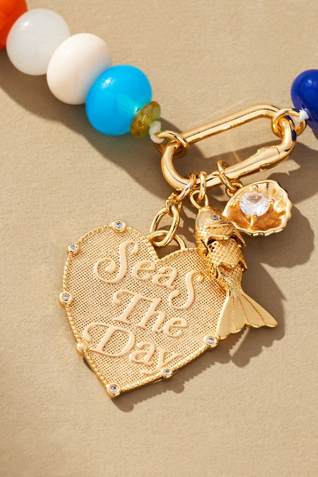 Beaded Cluster Charm Necklace #1