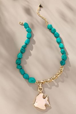 Beaded Cluster Charm Necklace