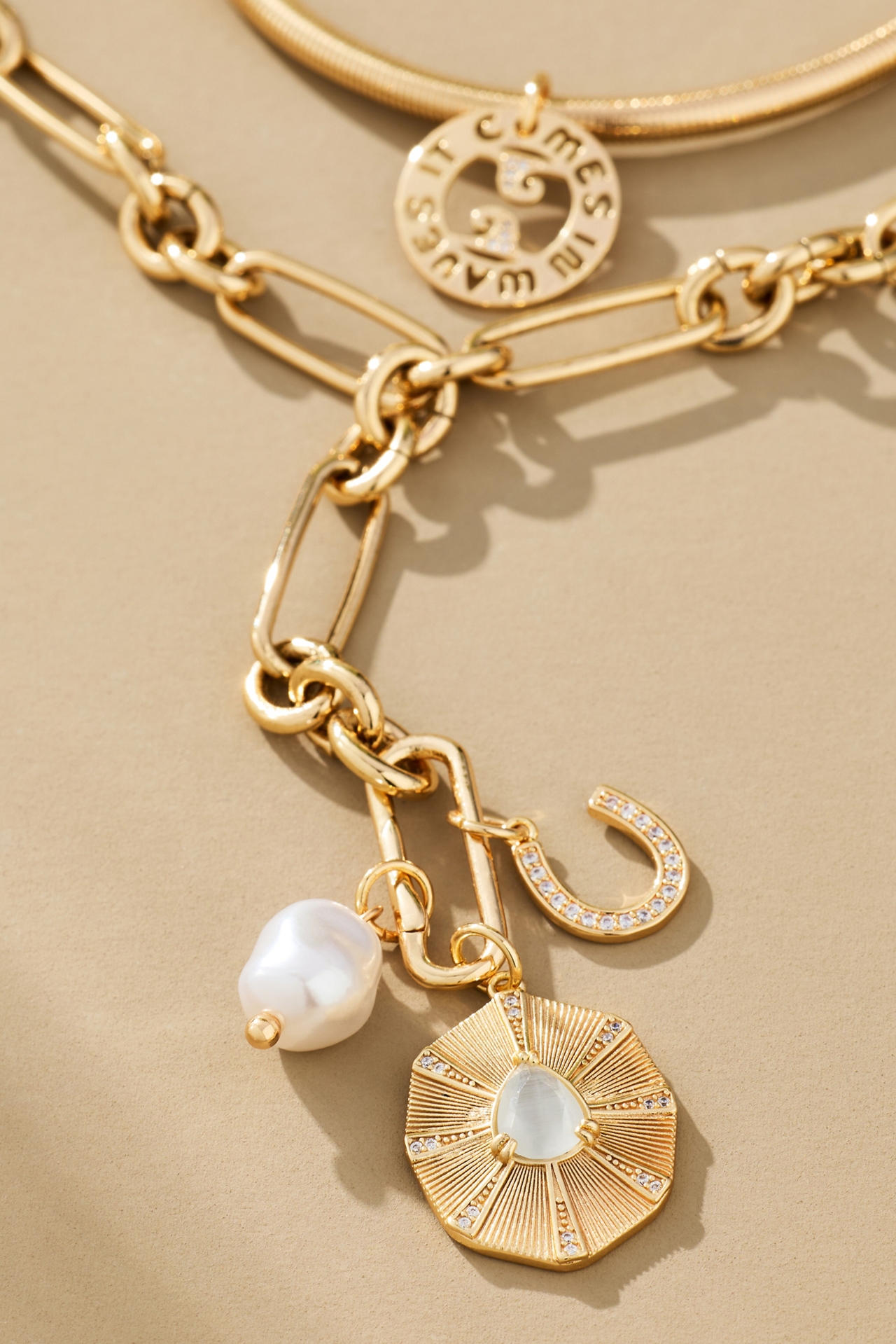 Chunky Pearl Chain Necklace
