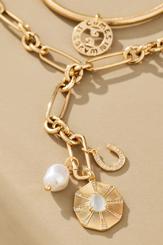 Chunky Pearl Chain Necklace #1