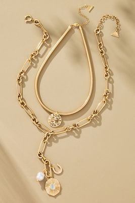 Chunky Pearl Chain Necklace