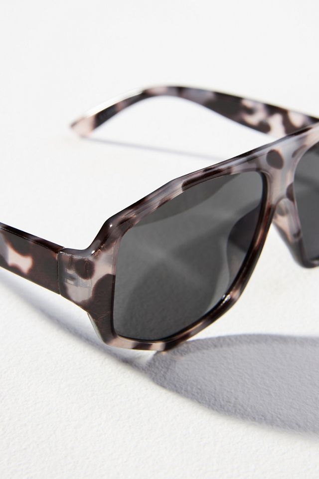 Graphite Flat Top Aviator Sunglasses #2