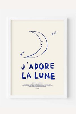 J'adore La Lune Wall Art