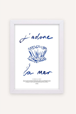 Nephthys Illustrated J'adore La Mer Brushstroke Wall Art