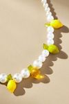 Fruit Charm Pearl Beaded Necklace