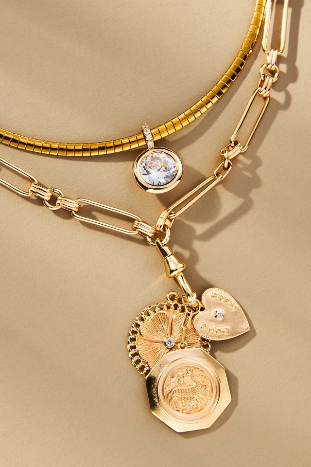 Layered Multi Charm Necklace #1