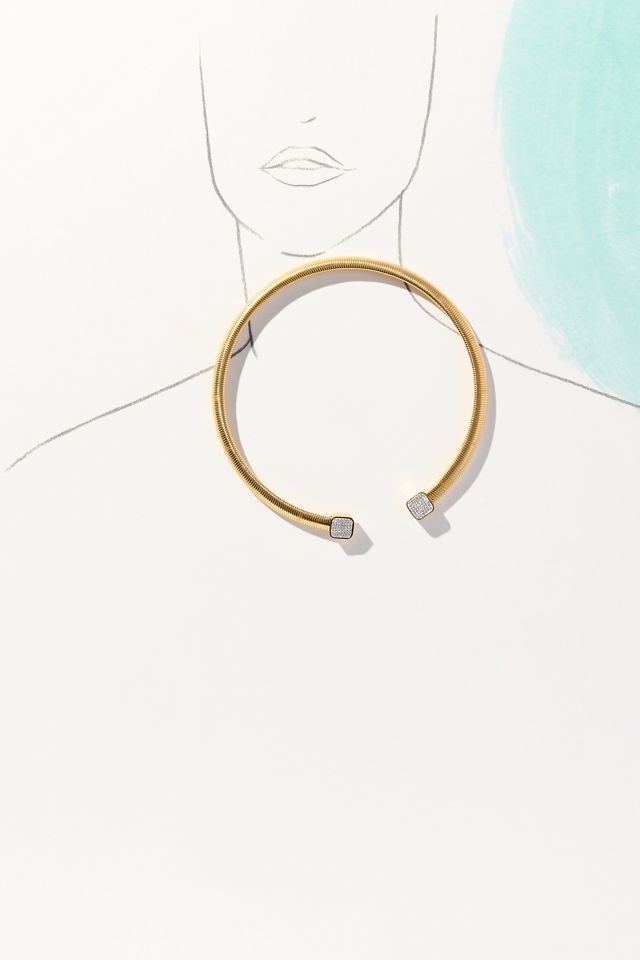 Pavé-Tip Collar Necklace #3