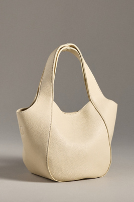 By Anthropologie Mini Faux-leather Tote In Sand