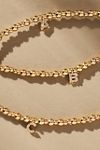 Beaded Mini Bubble Letter Monogram Necklace