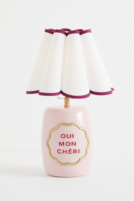 Anthropologie Claudette Text Table Lamp In Multi