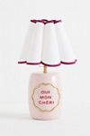 Merve Kahraman Ceramic Checkered Rattan Table Lamp
