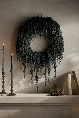 Cascading Black Boughs Wreath